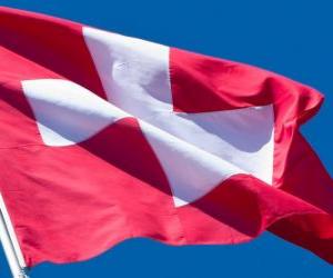 yapboz İsviçre bayrağı